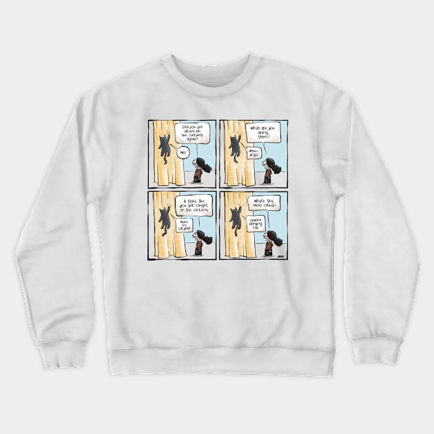 Cat Yoga Crewneck Sweatshirt by Grasdal